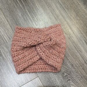 Hand Knit Knot Headband Baby Alpaca & Merino Wool Handmade By Me 🩷